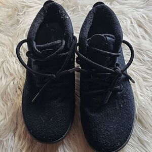 Allbirds Women's Merino Wool Lace Up Runner Sneaker Comfort Shoes Black Size 7